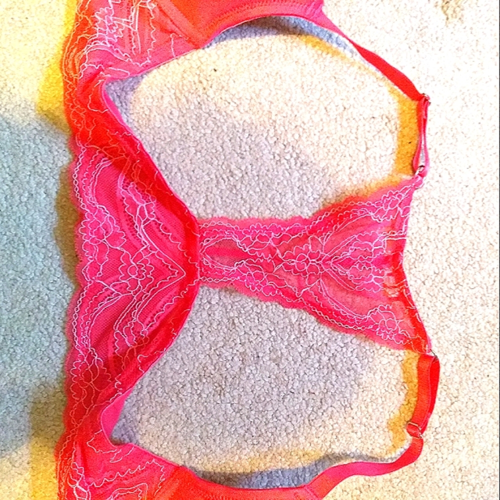 Candies Front-Closer Pink🌷Lace Bra 36C - Picture 4 of 5